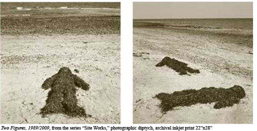 Two Figures, 1989/2009, from the series “Site Works,” photographic diptych, archival inkjet print 22”x28”