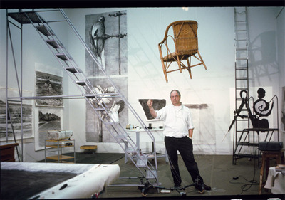 William Kentridge in his studio, Johannesburg, South Africa, 2003