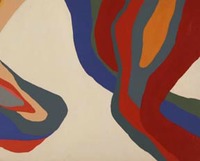 Study No 19 Acrylic 18 x 22 1969 by Aidron Duckworth