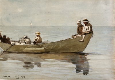 Winslow Homer, Seven Boys in a Dory, 1873