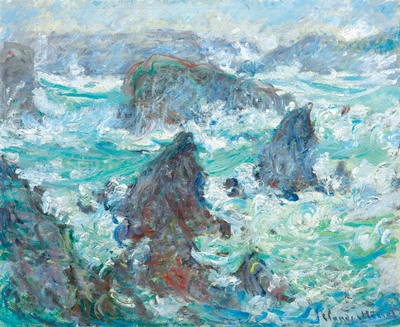 Monet Storm on the Coast of Belle Ile