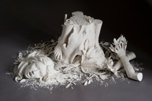 Kate MacDowell. Hand built porcelain. Collection of karen Zukowski and David Diamond.