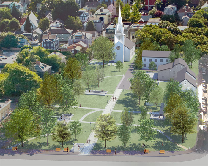 Rendering of the project. Courtesy of Newport Restoration Foundation and Maya Lin Studios.