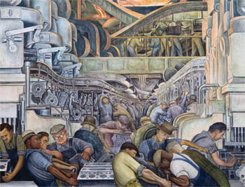 Diego Rivera, Detroit Industry, north wall (detail)