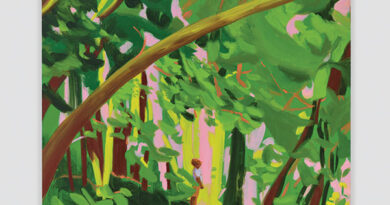 Nicole Wittenberg, Woods Walker 7, 2023–2024, oil on canvas, 96 x 72". © Nicole Wittenberg. Image courtesy the artist. At Ogunquit Museum of American Art.