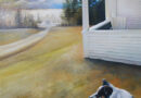Gay Freeborn, Farmer's Dog, oil on canvas. At the lakes gallery at chi-lin.