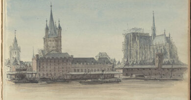 Richard Morris Hunt (American, 1827-1895), Richard Morris Hunt's sketchbook of a European trip in 1874, July to December 1874, graphite and watercolor on paper. Courtesy of the Hunt Collection in the AIA/AAF Collection, Prints and Photographs Division of the Library of Congress, Washington, D.C. At Newport Mansions.