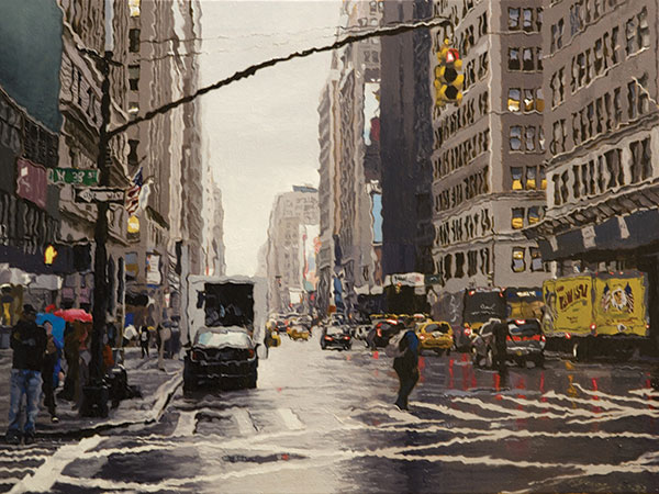 Kenneth Young, West 38th St., oil on canvas. At Vermont Artisan Designs