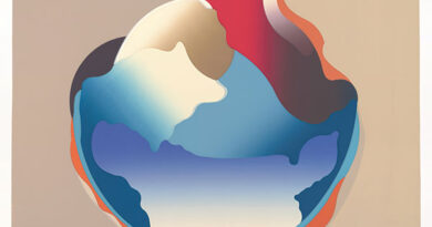 OGAWA Koichi, Blue Sphere No. 25, ed50, 2023, silkscreen. At Highfield Hall & Gardens.